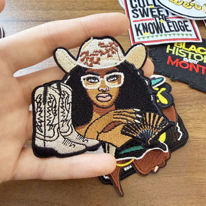 Toppe Ricamate Termoadesive Black Girl Power, Applicazioni da Cucire a Tema Donne Afroamericane per Vestiti, Borse, Jeans, Fai da Te - Product Image 2