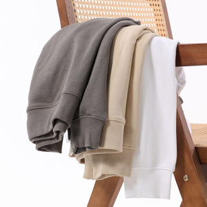 สเวตเชิ้ตสีทึบปรับแต่งได้380กรัมเปิดไหล่ตกสไตล์ฤดูใบไม้ร่วง - Product Image 2