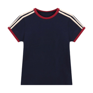 <span class=keywords><strong>Maglietta</strong></span> RUICHI personalizzata da 220 g/m² per bambina, t-shirt estiva in cotone, vestibilità aderente, <span class=keywords><strong>bianca</strong></span>, stile Y2K - Product Image 6