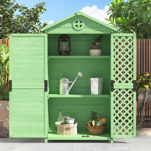 Abri à outils en bois de couleur personnalisée écologique durable et imperméable à l'eau Rangement de jardin - Product Image 1