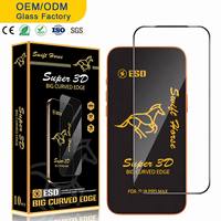 Verre trempé Super 3D 9H pour iPhone 16 17 18 Pro Max, protection d'écran pour iPhone Xs 13 14 15Plus 18 Fold, film de protection en verre