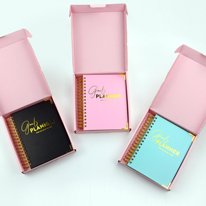 Etiqueta privada personalizada Nota A5 Sin fecha Espiral Diario Semanal Entrenamiento Diario Planificador Agenda - Product Image 6