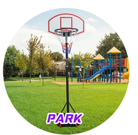 Panier de basket portable noir à hauteur réglable avec roues, panneau et anneau, support intérieur/extérieur pour enfants et adultes