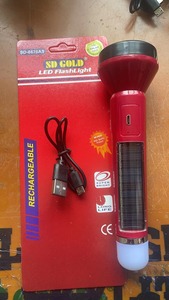 Năng lượng mặt trời đèn LED hộ gia đình ngoài trời mini xách tay sạc lithium điện ngọn đuốc vành đai đèn đuôi siêu sáng đèn pin - Product Image 6