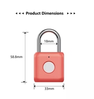 Serrure de porte intelligente sans clé, cadenas à empreintes digitales, sécurité biométrique, serrure à empreintes digitales numériques, cadenas électronique