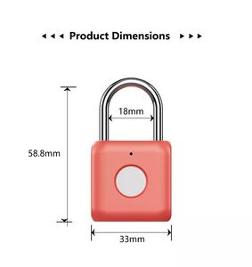 स्मार्ट दरवाजा ताला बिना चाबी फिंगरप्रिंट ताला सुरक्षा बॉयोमीट्रिक डिजिटल उंगली प्रिंट इलेक्ट्रॉनिक पैड ताले - Product Image 6