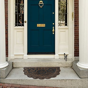 מסחרי מותאם אישית נגד החלקה entryway דלת מחצלות חצי עיגול חצי מעגל דלת מחצלת מסחרי - Product Image 5