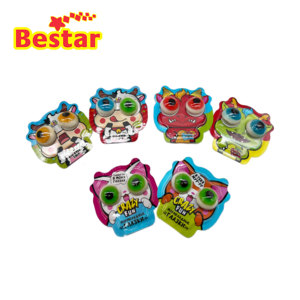 <span class=keywords><strong>Mini</strong></span> vache dessin animé globe oculaire en forme de bonbons Halal gommeux bonne qualité fruité aromatisé boîte de bonbons mous emballage pour les enfants - Product Image 3