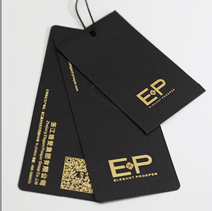 Étiquettes personnalisées en carton pour vêtements et chaussures avec pelliculage mat et revêtement UV, étiquettes de vêtements avec votre propre logo - Product Image 2