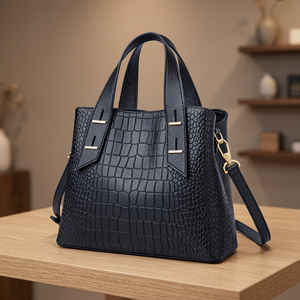 Pochette pour femme en cuir véritable de qualité supérieure, personnalisable, avec fermeture éclair, imperméable, légère, durable, grande capacité, antivol - Product Image 3