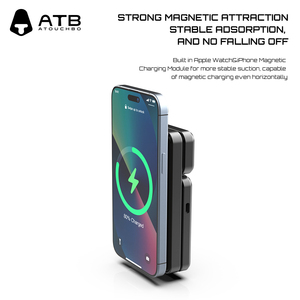 ATB <span class=keywords><strong>mini</strong></span> prodotti smart caricabatterie wireless pieghevole come portafoglio 3 in 1 caricatore senza fili per iPhone 16 per Apple Watch per <span class=keywords><strong>AirPods</strong></span> - Product Image 4