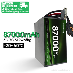 แบตเตอรี่โดรนยกของหนัก ลดราคาพิเศษ 87000mah 88000mah 300wh/kg 6S 8S 12S 14S 16S 7C แบบกึ่งโซลิดสเตท สำหรับงานสำรวจ 88000mah-6S Hig - Product Image 2