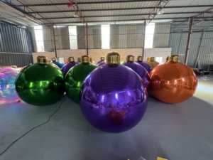 Boule miroir gonflable personnalisée pour la décoration des centres commerciaux et <span class=keywords><strong>les</strong></span> installations artistiques visuelles - Product Image 2