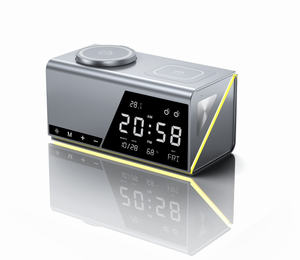 Reloj Despertador Digital OEM/ODM con Carga Rápida 3 en 1, <span class=keywords><strong>Cargador</strong></span> Inalámbrico, Luz Nocturna, Calendario y Función de Repetición para Oficina - Product Image 5