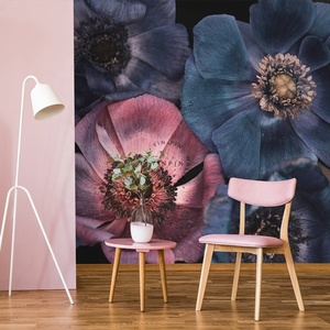 Papel tapiz fotográfico con flores de anémona azul y rosa papel de pared de <span class=keywords><strong>vinilo</strong></span> PVC - Product Image 2