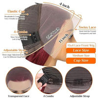 Peluca Bob con Frente de Encaje HD al por Mayor, 100% Cabello Humano Virgen, Cabello Corto Chino Natural, Peluca con Encaje Transparente, Cabello Humano Original