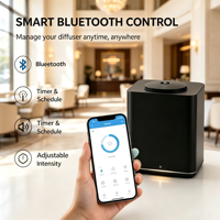 Diffuseur d'arômes commercial électrique en métal de luxe pour hall d'hôtel, avec contrôle par application, pour marketing olfactif et huiles essentielles, vente en gros