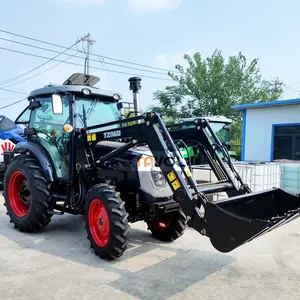 Agricultural equipment 4wd farm tractor 70hp 80hp 90hp 100hp tractor agriculture tractor with attachments