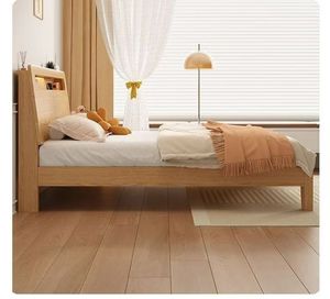 Letto in Legno Massello 2026 180x200cm, Letto Matrimoniale per Camera da Letto Principale, Letto Singolo Semplice 1.2m per Uso Domestico - Product Image 5