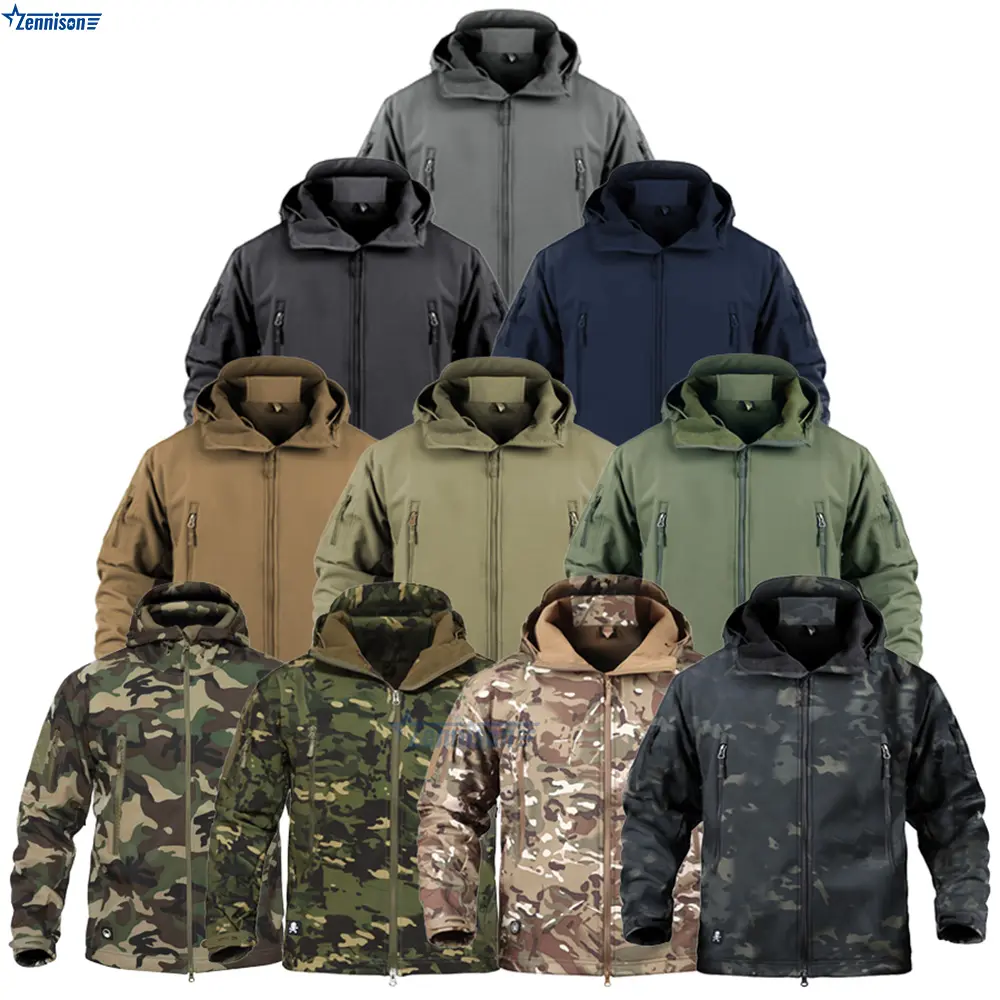 Outdoor Jackets Windproof Waterproof Tactical Jacket Camouflage Softshell Jacket