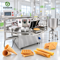 Machine à gaufres industrielle commerciale Gondor en forme de mini-ours pour la fabrication de gaufres Stroopwafel et de rouleaux de gaufres