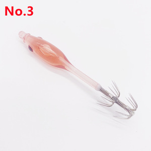 Hameçon japonais Blowgun Hook UV Flash pour la pêche au calmar et au seiche, appât artificiel dur, crevette en <span class=keywords><strong>bois</strong></span>, hameçon parapluie, deux par boîte - Product Image 2