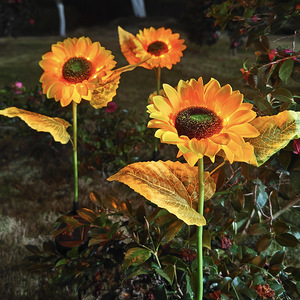 Открытый Солнечный светодиодный свет теплый белый IP65 Пластиковый корпус для внутреннего/наружного сада украшения для подсолнечника ярдов - Product Image 1