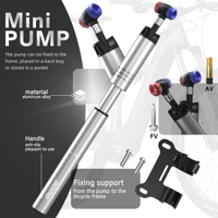 Pompe à vélo BOMB, mini pompe à vélo portable, pompe à pneu de vélo, pompe manuelle, gonfleur 100 PSI, alliage d'aluminium, vente en gros OEM