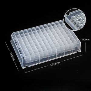 Grosir 0.5ml 1ml <span class=keywords><strong>1</strong></span>.2ml <span class=keywords><strong>1</strong></span>.<span class=keywords><strong>3ml</strong></span> <span class=keywords><strong>96</strong></span> persegi atau bulat lubang pelat sumur dalam U atau V bawah - Product Image 2