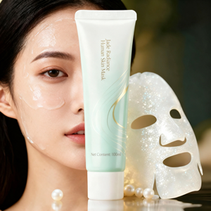 Mascarilla Facial Iluminadora de Jade con Extracto de Flor de Artemisia Capillaris y Extracto de Geranio para una Piel Radiante y Blanqueadora - Product Image 1