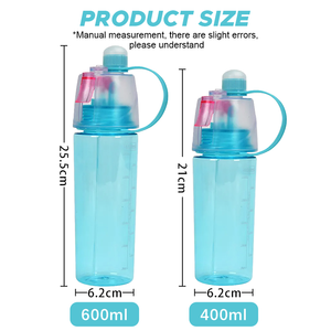 New Design 400ml 600ml <strong>Drinking</strong> Cup Plastic Mist Climbing <strong>Spray</strong> <strong>Bottles</strong> Creative Outdoor Sports <strong>Spray</strong> Water <strong>Bottle</strong> - Product Image 3