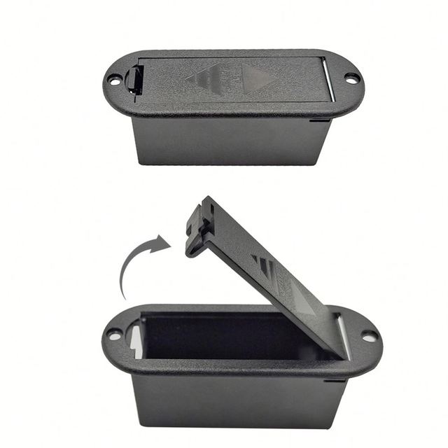 Customized 9v Batteries Rechargeable Clip 9v Battery Plastic Case 9v Clip Battery Holder No Contact Spring Guitar Box