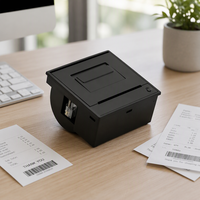 Imprimantes thermiques de reçus et codes-barres Dapper intégrées de 58 mm pour les petites entreprises, machine d'impression de factures POS