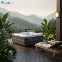 VIRLUX V1011 Location de vacances, spa de luxe pour 6 personnes, bain à remous extérieur avec économie d'énergie