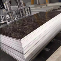 Ligne de production de feuilles de marbre artificiel en plastique extrudeuse de feuilles de marbre pvc