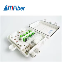 Caja de distribución FTTH impermeable SC 1 /8 puertos Caja de distribución de fibra óptica para exteriores
