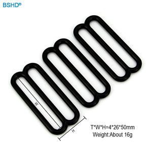 Boucles coulissantes réglables Attaches métalliques à double réglage pour bricolage Accessoires de fabrication de sacs à main à coudre/Fabrication de portefeuilles à faire soi-même - Product Image 5