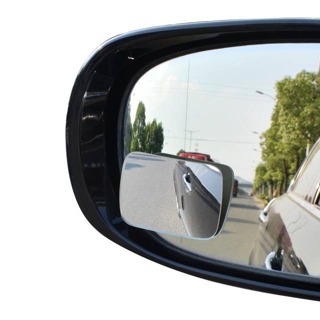 Adjustable Wide-Angle Rearview Car Bodykit Auxiliary Blind Spot Mirror for Safe Reverse Driving