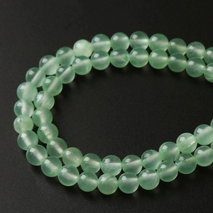 2025 Hot Selling Natural Light Green Persian Jade 6-10mm <strong>Beads</strong> <strong>Emerald</strong> Green Chalcedony Corn Topaz Bracelet Necklace Accessories - Product Image 5