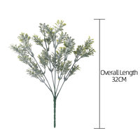 Plante eucalyptus artificielle en plastique, 1 pièce, décoration de vase de fleurs, décoration en cadeau