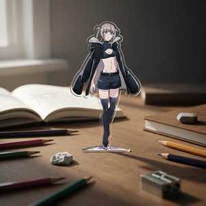 Figura de acrílico OEM/ODM de personaje de <span class=keywords><strong>anime</strong></span> inspirada en la noche, estilo vampiro, para exhibición de escritorio, China - Product Image 3