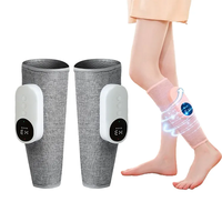 Masseur d'air de jambe de compression de chaleur de veau de soulagement de douleur musculaire de jambe électrique professionnelle pour la circulation et la relaxation