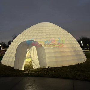 Carpa inflable gigante para exteriores, tipo iglú con luces LED, domo inflable para fiestas y eventos. - Product Image 2