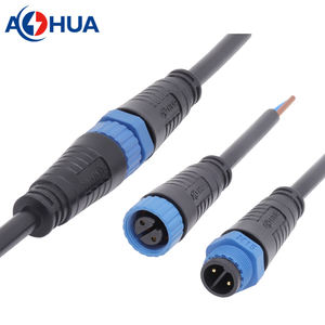 Стандартный штекер светодиодный уличный свет мощность мужской женский водонепроницаемый кабельный разъем 4pin - Product Image 2