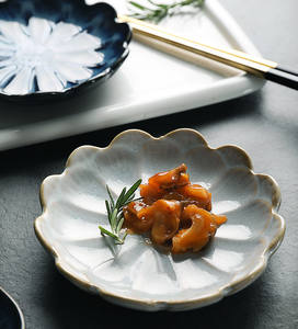 Plato de cerámica con flores Vintage, cuenco para sumergir condimentos, plato de Sakura, platos de salsa de soja con flor de cerezo para Cocina - Product Image 3