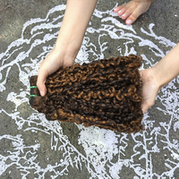 12a Vente en gros, très demandé, Cheveux indiens vierges pour tissage, Double trame, Paquet de 100g, Double épaisseur, Extensions bouclées 100%