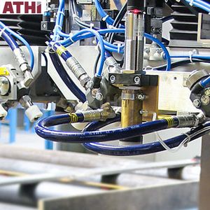 ใหม่ไฟฟ้า H Beam การเก็บรักษาสายเครื่องยิงระเบิดด้วยการทาสีสายโครงสร้างเหล็ก Abrator มอเตอร์ & PLC Burnishing - Product Image 5