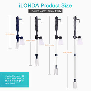 Nettoyeur de gravier d'aquarium électrique, siphon à batterie, changeur d'eau pour aquarium, aspirateur AC, éliminateur de déchets de poissons, filtre à eau - Product Image 5