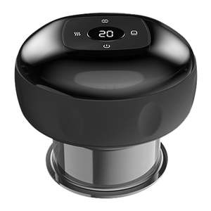 Set Alat Bekam Vakum Magnetik 6 Tingkat Isi Ulang dengan Lampu Merah, Bahan ABS/Silikon, untuk Perawatan Punggung di Rumah - Product Image 1