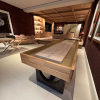 Table de jeu de shuffleboard en bois massif de haute qualité, fabriquée en usine, 9 pieds, 12 pieds, 14 pieds, 16 pieds, pour la famille, le club, l'hôtel